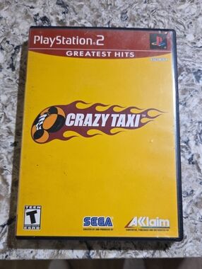 Crazy Taxi (PlayStation 2) - Yellow Greatest Hits Game w/ Case And Booklet